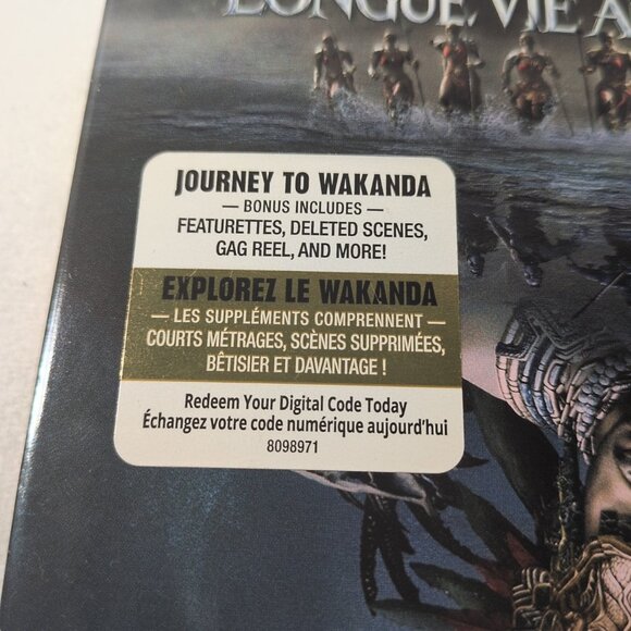 Black Panther: Wakanda Forever Blu-Ray New Sealed w/ slipcover BILINGUAL ENG FR - Picture 7 of 7